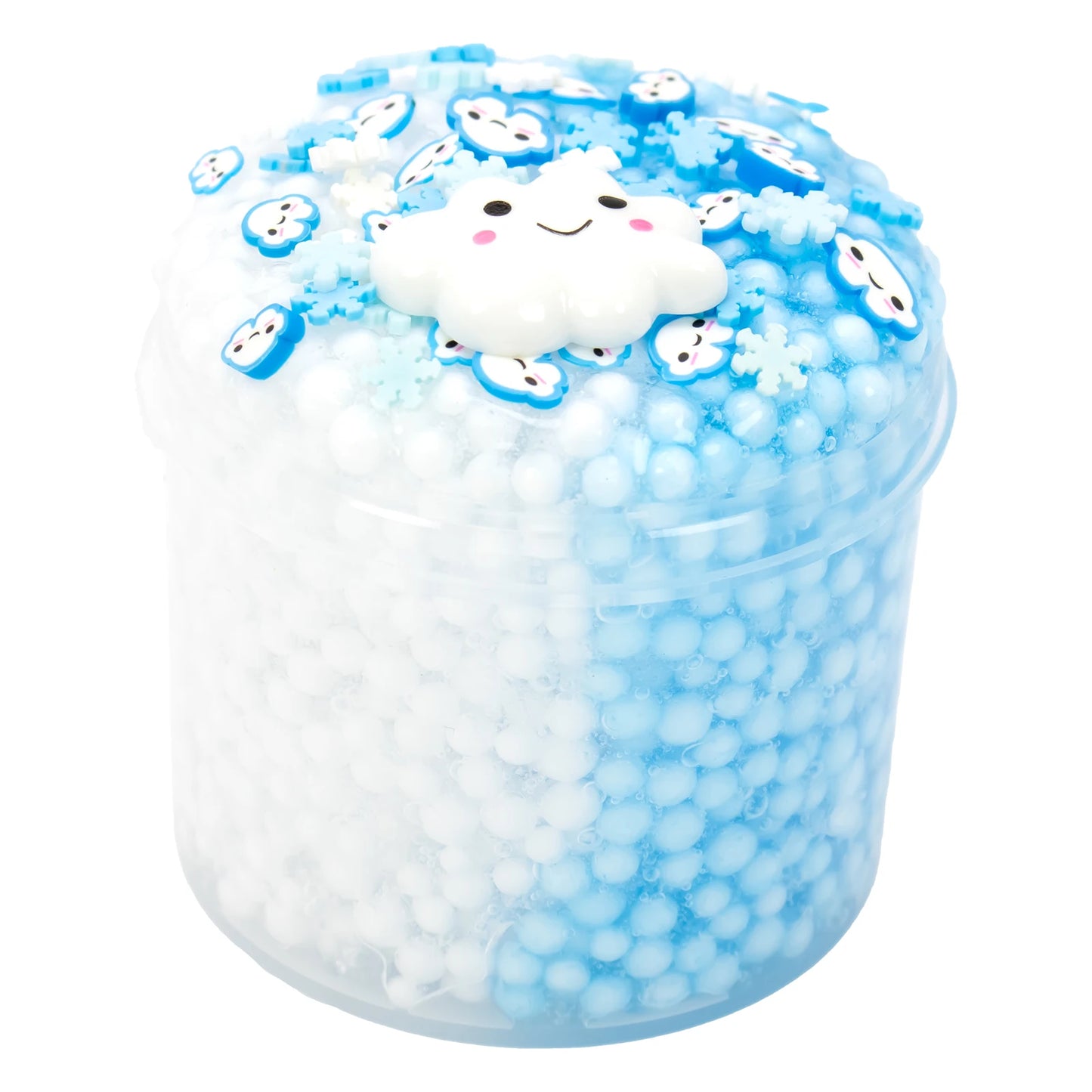 1/2 Pack Strawberry Cloud Crunchy Slime kit,Foam Ball Fruit Sprinkles Slime