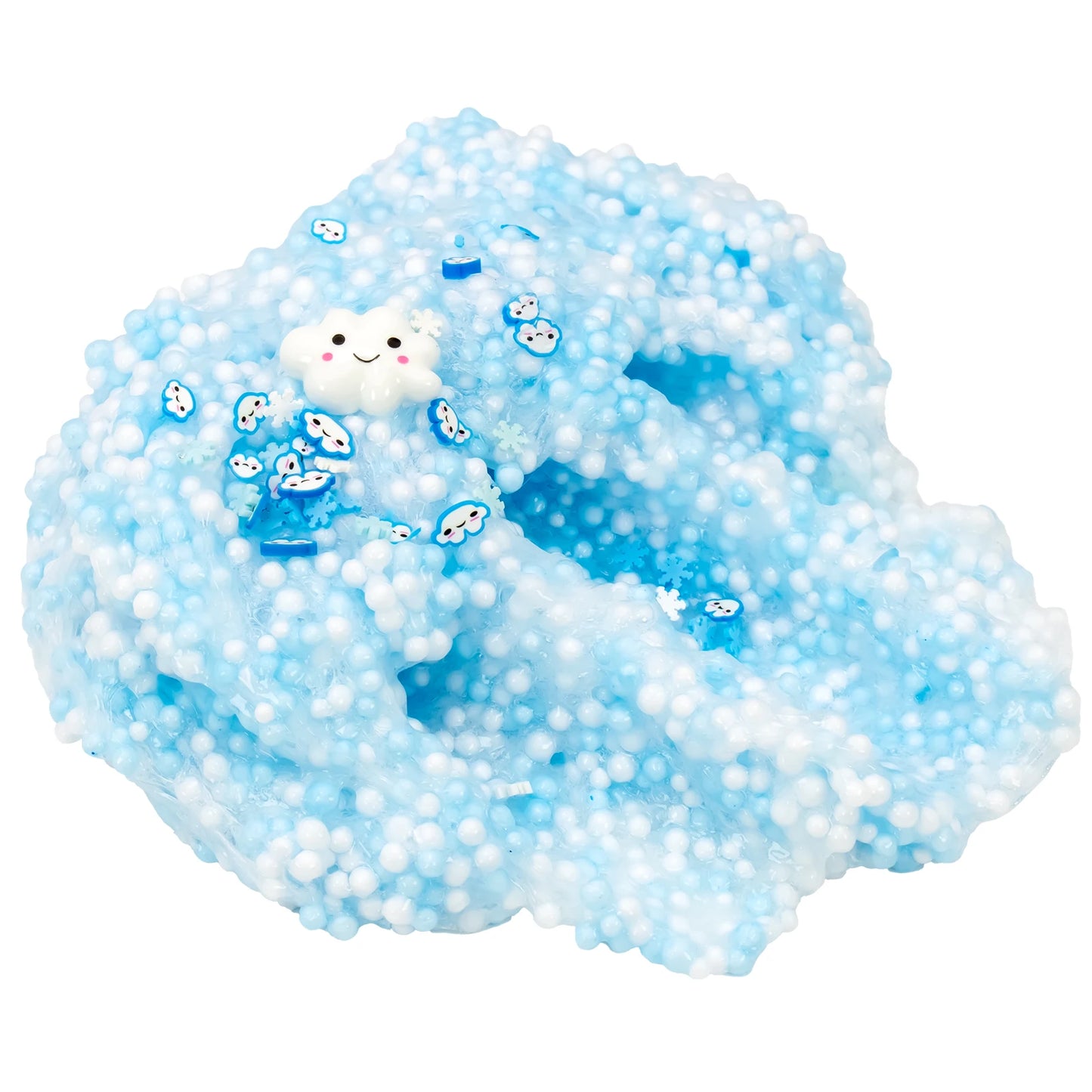 1/2 Pack Strawberry Cloud Crunchy Slime kit,Foam Ball Fruit Sprinkles Slime